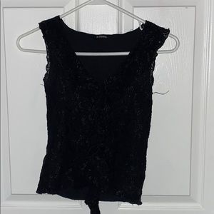 Black lace top